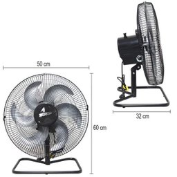 Ventilador Mesa Chão 50cm Bivolt 110V 220V 200W Industrial Turbo Turbão 6 Pás Vitalex Om50Fp - 3 Ventilador Mesa Chão 50cm Bivolt 110V 220V 200W Industrial Turbo Turbão 6 Pás Vitalex Om50Fp - 3