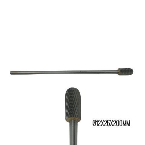 Lima/fresa Longa Corte Simples Md Politone Cilíndrica com Topo Esférico C1225200-sc