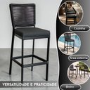 Ver imagem 7 de Kit 3 Banqueta Balcão Cozinha Churrasqueira Moderna Alumínio