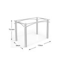 Ver imagem 3 de Base Mesa de Jantar Elba M004 s/ Tampo Cromado - Kappesberg