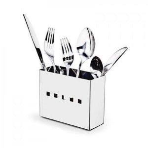 Porta Talheres Em Aço Inox Mak Inox