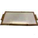 Ver imagem 1 de Bandeja Decorativa de Bambu e Linho G
