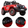 Jipe Infantil Carro Elétrico Bang Toys 12v com 2 Motores e Controle Remoto Vermelho - 6