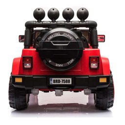 Jipe Infantil Carro Elétrico Bang Toys 12v com 2 Motores e Controle Remoto Vermelho - 4