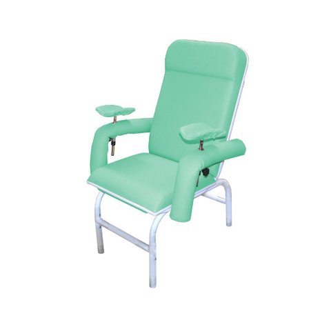 Poltrona Cadeira Hospitalar Fixa Coleta Braço Lateral Luxo Verde Bebê