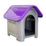 Casa Cachorro Cães Casinha para Pet Plástico Nº 3 Varias Cores - Lilás - 1
