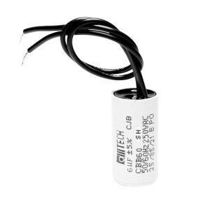 Capacitor De Motor/vent 6uf X 250vac 2 Fios 20 Un. - Alltech