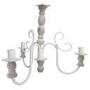 Ver imagem 1 de Lustre Pendente Torneado de Madeira Decoração de Varanda Rustica - Branco