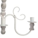 Ver imagem 4 de Lustre Pendente Torneado de Madeira Decoração de Varanda Rustica - Branco