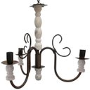Ver imagem 1 de Lustre Pendente Torneado de Madeira Decoração de Varanda Rustica - Verniz & Branco