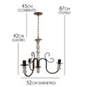 Ver imagem 2 de Lustre Pendente Torneado de Madeira Decoração de Varanda Rustica - Verniz & Branco