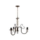 Ver imagem 5 de Lustre Pendente Torneado de Madeira Decoração de Varanda Rustica - Verniz & Branco