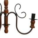 Ver imagem 5 de Lustre Pendente Torneado de Madeira Decoração de Varanda Rustica - Verniz