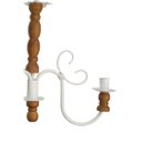 Ver imagem 5 de Lustre Pendente Torneado de Madeira Decoração de Varanda Rustica - Branco & Verniz