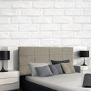 Ver imagem 3 de Painel Cabeceira Luna 1.58 Mt-Suede Bege/Gatmagazine