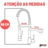 Torneira Gourmet Prizi Master II 50cm, Bancada, com Spray, M - 5