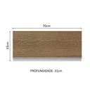 Ver imagem 3 de Armário de Cozinha Aéreo 100% MDF 70 cm 1 Porta Basculante Branco/Rustic Acordes Madesa