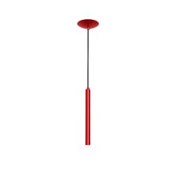 Pendente de alumínio com cabo ajustável de 1m vermelho Circle grande Auremar - 1
