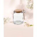 Ver imagem 4 de Kit 6 Pote Vidro Borossilicato 240ml Colher de Madeira Rolha