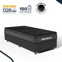 Ver imagem 3 de Cama Box com Colchão Ortobom de Espuma Pillow Top Confort Black Solteiro 88cm