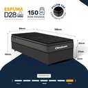 Ver imagem 4 de Cama Box com Colchão Ortobom de Espuma Pillow Top Confort Black Solteiro 88cm