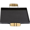 Ver imagem 2 de Chapa para Churrasqueira e Fogão com Alça Madeira Portátil:preto/aço Carbono