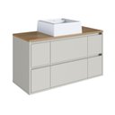 Ver imagem 6 de Gabinete Suspenso com Espelheira e Cuba Berlin 90cm Arenas Art In Móveis - CJ101AR