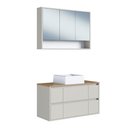 Ver imagem 4 de Gabinete Suspenso com Espelheira e Cuba Berlin 90cm Arenas Art In Móveis - CJ101AR