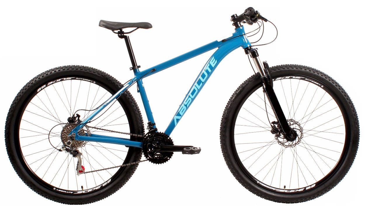 Bicicleta 29 Absolute Nero 4 Câmbios Shimano 24v K7 Freio Hidráulico Trava - Azul Tam.19