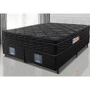 Ver imagem 1 de Cama Box King Colchão Ortofirm Black + Box 193x203x67 One Face Espuma D33 Preto