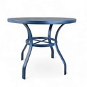 Ver imagem 1 de Mesa de Alumínio Antonella p/ Área Gourmet Redonda 70cm:Azul