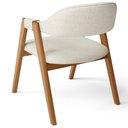 Ver mais imagens de Kit 02 Cadeiras de Jantar e Estar Living Estofada Nadja L02 Linho Champagne - Lyam Decor