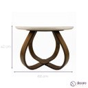 Ver imagem 6 de Mesa de Centro Bella para Sala com Vidro 60 cm - Off white