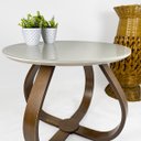 Ver imagem 5 de Mesa de Centro Bella para Sala com Vidro 60 cm - Off white