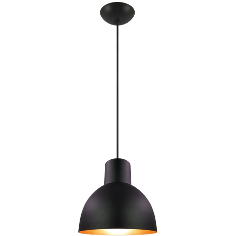 Pendente Decor Luminária Compacto Alumínio Preto/cobre
