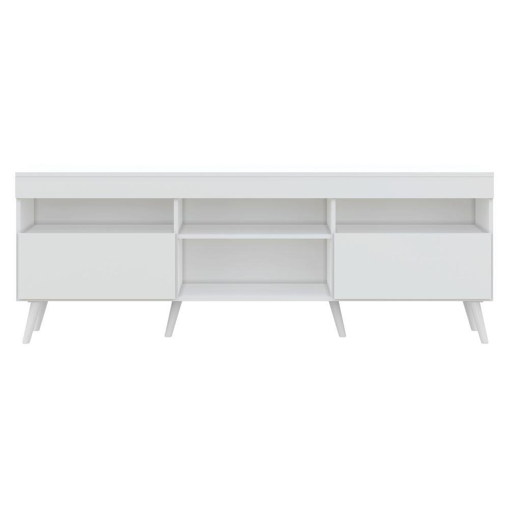 Rack TV 65" Retrô 2 Portas Paris Multimóveis V3327 Branco - 6