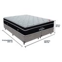 Ver imagem 5 de Cama + Box Colchão King com Molas Ensacadas Ortobom Europillow Elegant Cinza