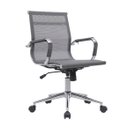 Ver imagem 5 de Kit 2 Cadeiras de Escritório Diretor Eames em Tela - Cinza