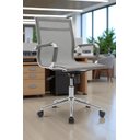 Ver imagem 4 de Kit 2 Cadeiras de Escritório Diretor Eames em Tela - Cinza