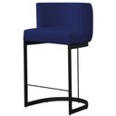 Ver imagem 1 de Banqueta Decorativa Emily Base Metal Preto:azul