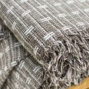 Ver imagem 2 de Manta para Sofá Blocks 180cm X 240cm Tabaco Mescla/branco