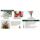 Ver imagem 7 de Galho Decorativo Natalino Pinheiro Nevado com Azevinhos Vermelhos Luxo 65cm - Mundial Casa