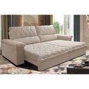 Ver imagem 1 de Sofá Retrátil e Reclinável 2,95m Molas Ensacadas Cama inBox Big Home com Bordado 3D Velusoft