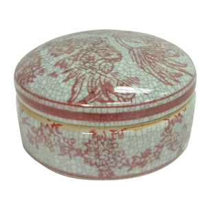 Porta joias Red Bushes em ceramica 9,5x5Cm - 22455 - Lhermitage