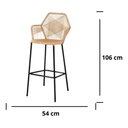 Ver imagem 3 de Banqueta Tropicalia em Junco Amendoa