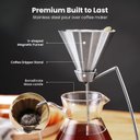 Ver imagem 4 de Maestri House Cafeteira Pour Over com Dripper Magnético e Jarra 600ml