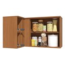 Ver imagem 5 de Armário Aéreo P/ Cozinha Canto Reto Linna T734 C/ 1 Porta 98cm Canela - Kappesberg