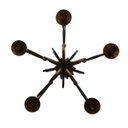 Ver imagem 4 de Luminária para Iluminação de Sala de Jantar Artesanal Ferro Rustico
