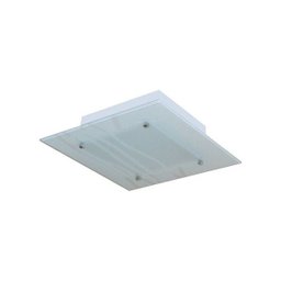 Lustre Plafon Para Sala / Cozinha / Banheiro /Quarto 30 cm x 30 cm - Ondas Brancas - 1