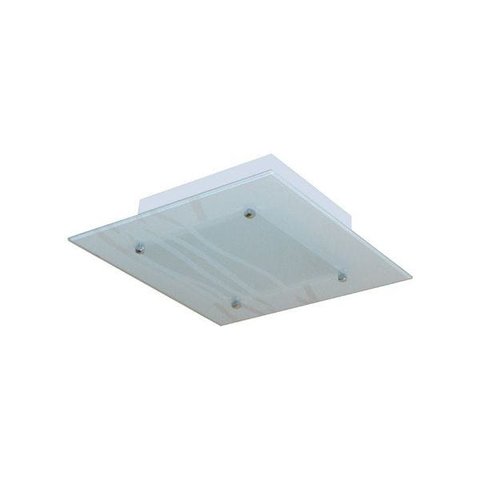 Lustre Plafon Para Sala / Cozinha / Banheiro /Quarto 30 cm x 30 cm - Ondas Brancas